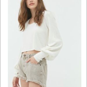 OUT FROM UNDER Gemma Cozy Balloon Sleeve Top
